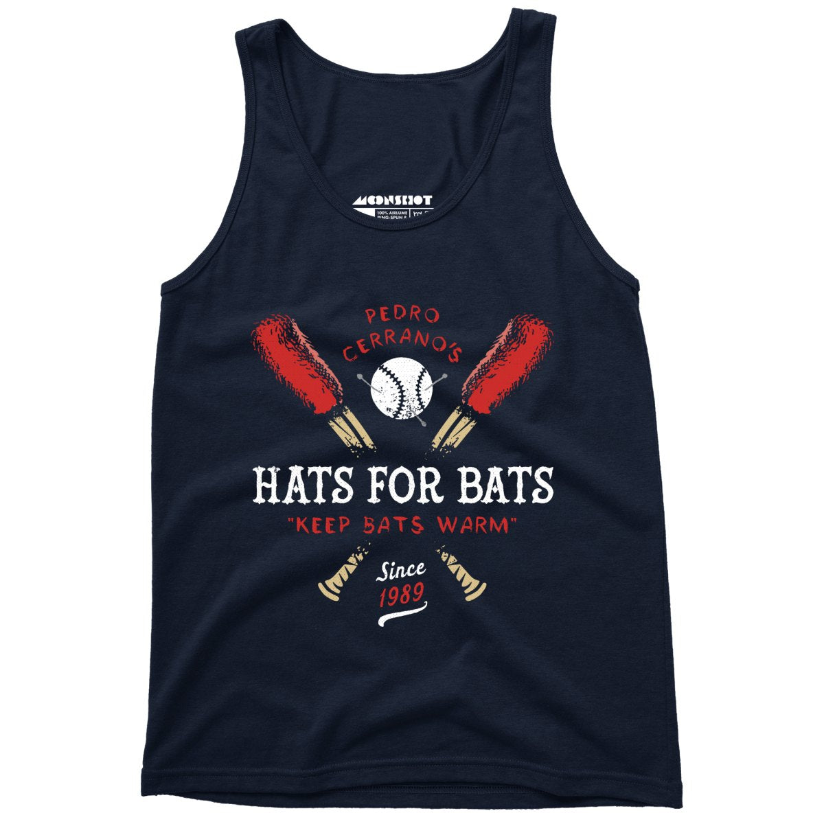 Pedro Cerrano's Hats for Bats - Unisex Tank Top Navy / XL