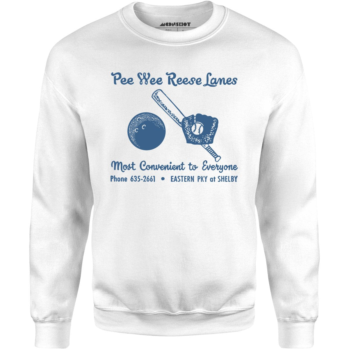 Pee Wee Reese Lanes - Louisville, KY - Vintage Bowling Alley - Unisex Sweatshirt