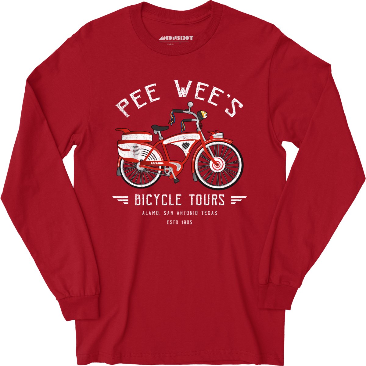 Pee Wee's Bicycle Tours - Long Sleeve T-Shirt