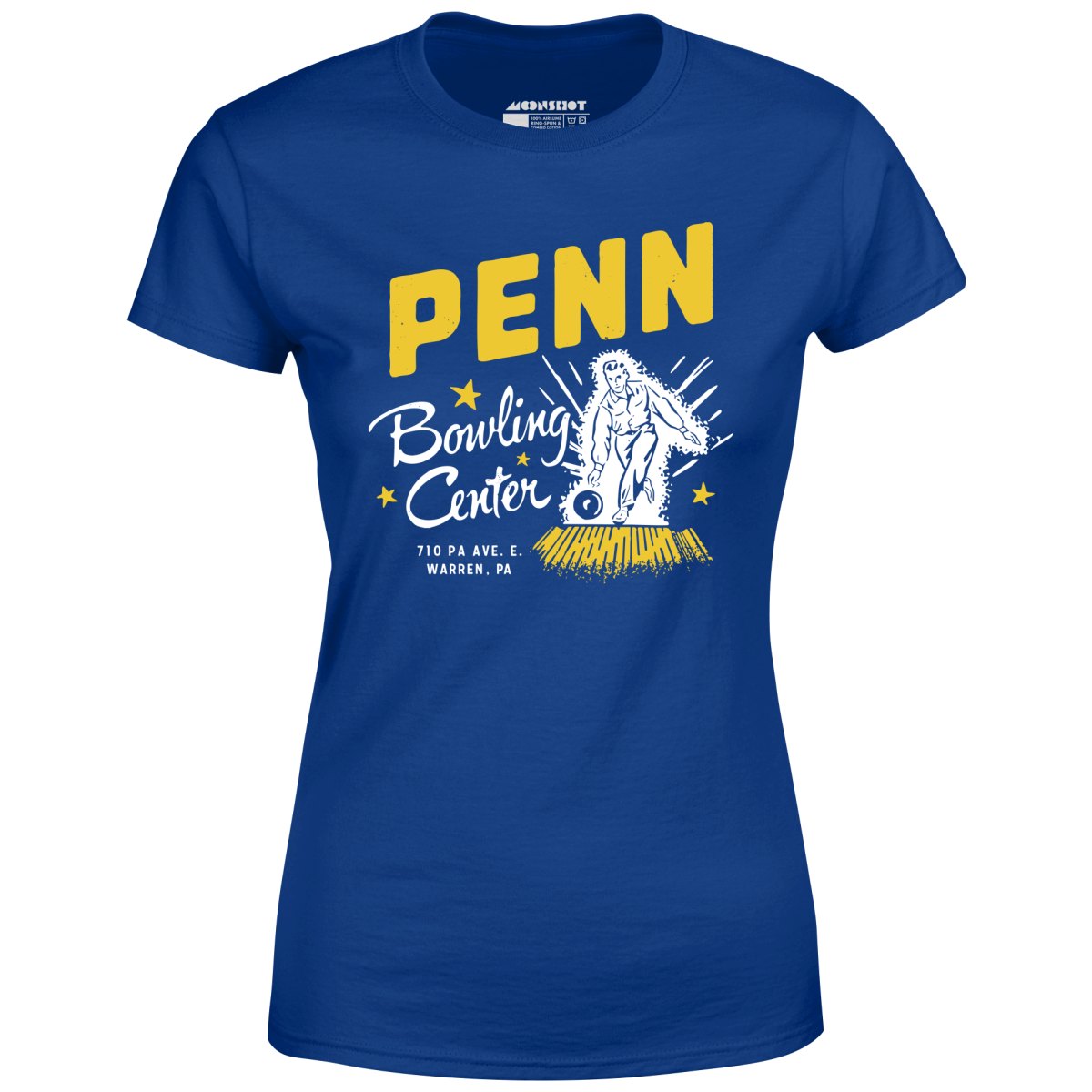 Penn Bowling Center - Warren, PA - Vintage Bowling Alley - Women's T-Shirt