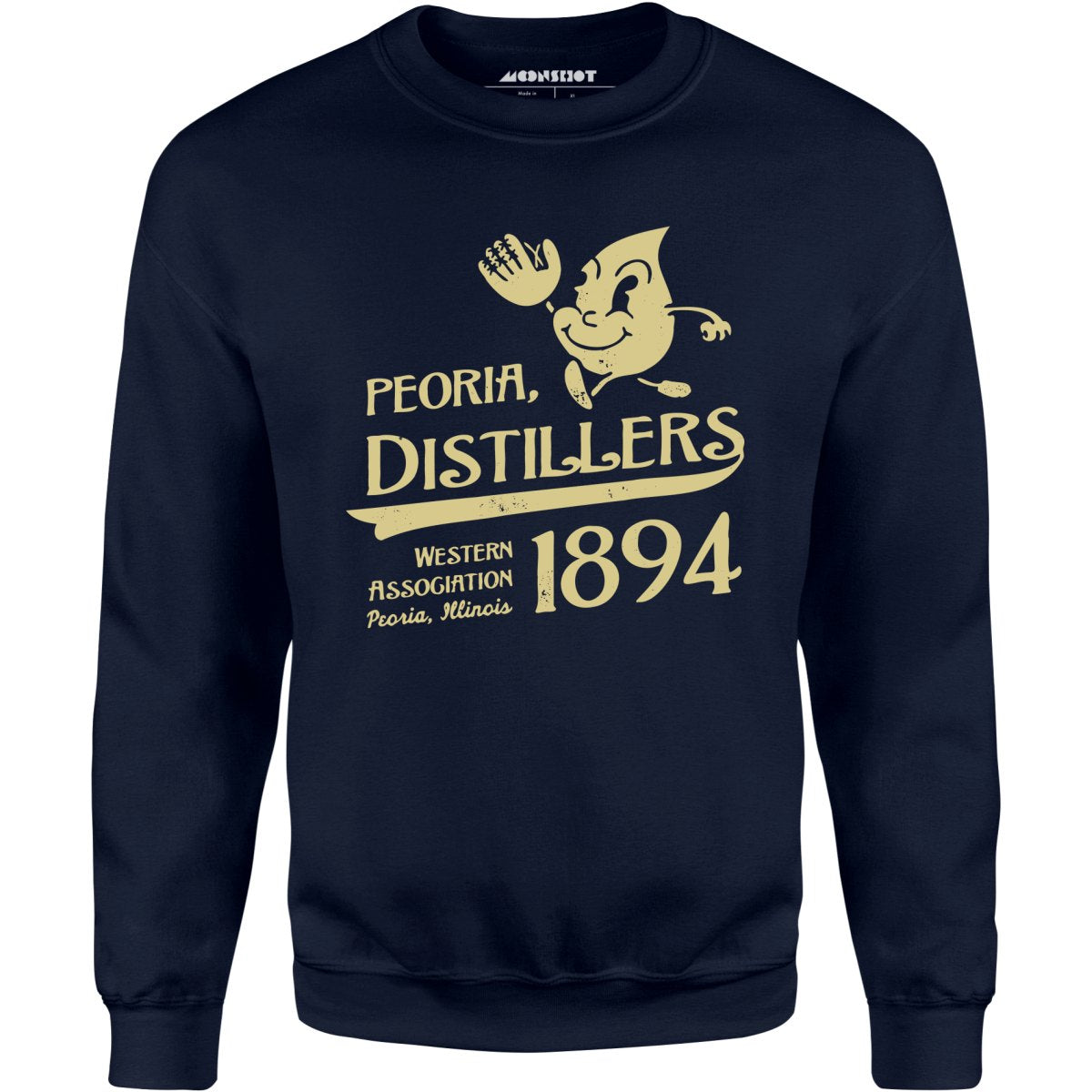 Peoria Distillers - Illinois - Vintage Defunct Baseball Teams - Unisex Sweatshirt