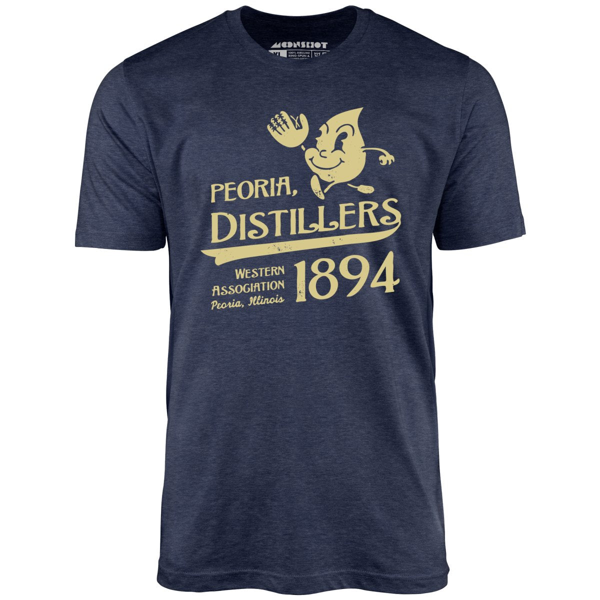 Peoria Distillers - Illinois - Vintage Defunct Baseball Teams - Unisex T-Shirt