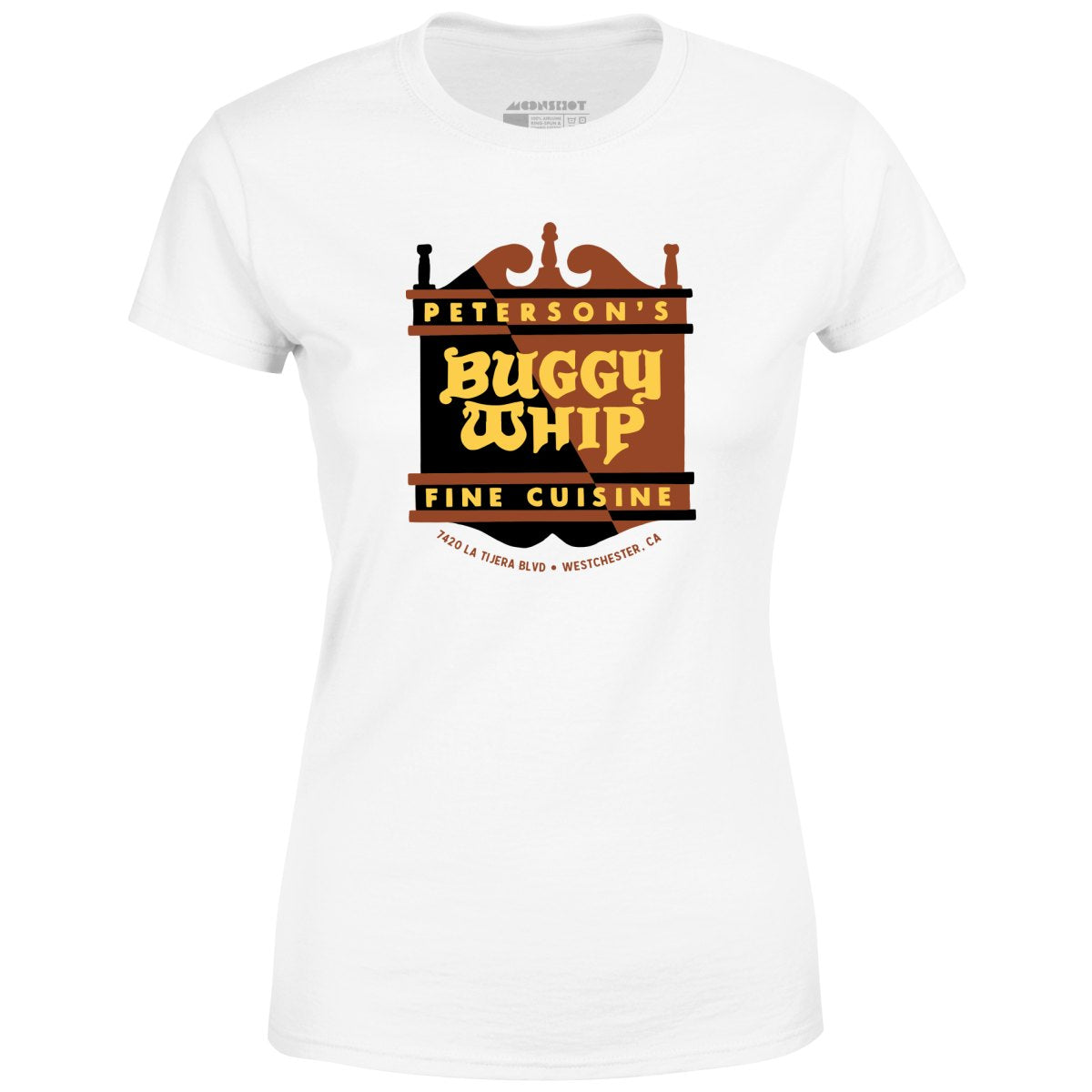 Peterson's Buggy Whip - Westchester, CA - Vintage Restaurant - Women's T-Shirt