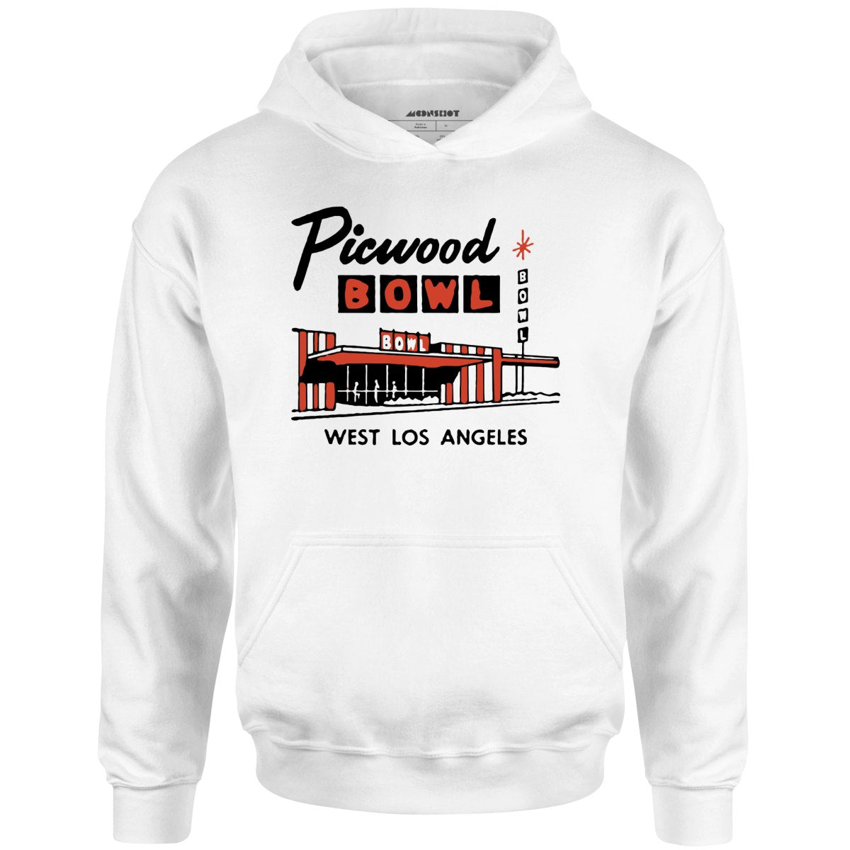 Picwood Bowl - Los Angeles, CA - Vintage Bowling Alley - Unisex Hoodie