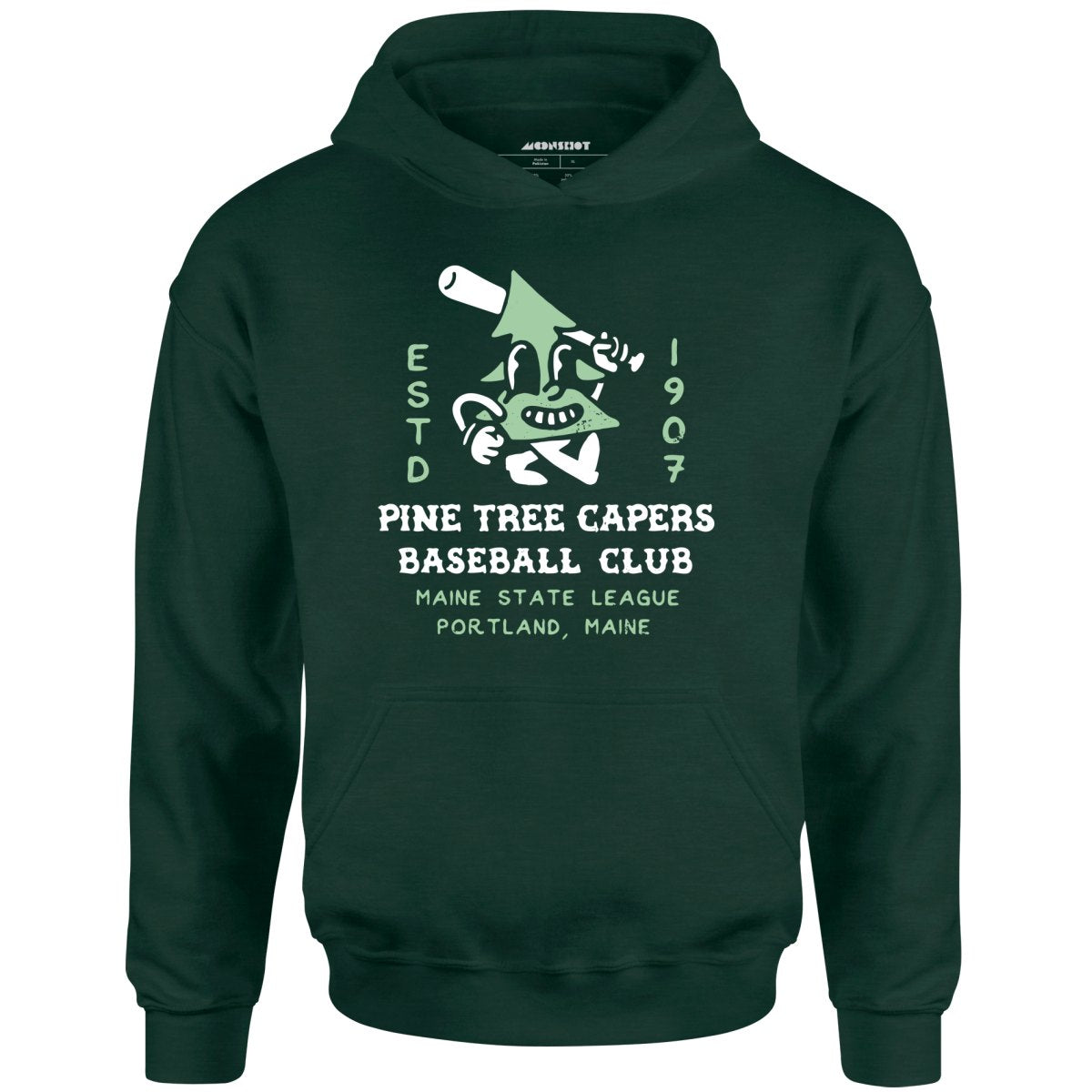 Pine Tree Capers - Portland, ME - Vintage Defunct Baseball Teams - Unisex Hoodie