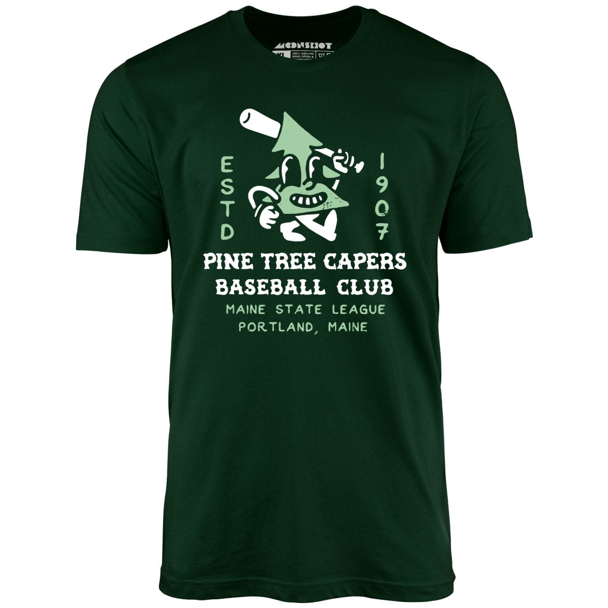 Pine Tree Capers - Portland, ME - Vintage Defunct Baseball Teams - Unisex T-Shirt