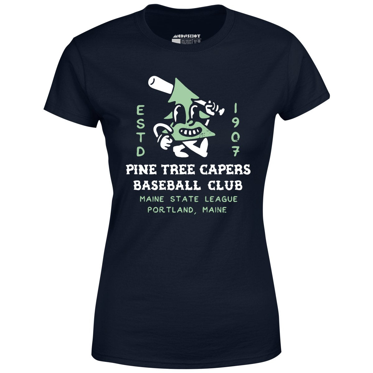 Pine Tree Capers - Portland, ME - Vintage Defunct Baseball Teams - Women's T-Shirt
