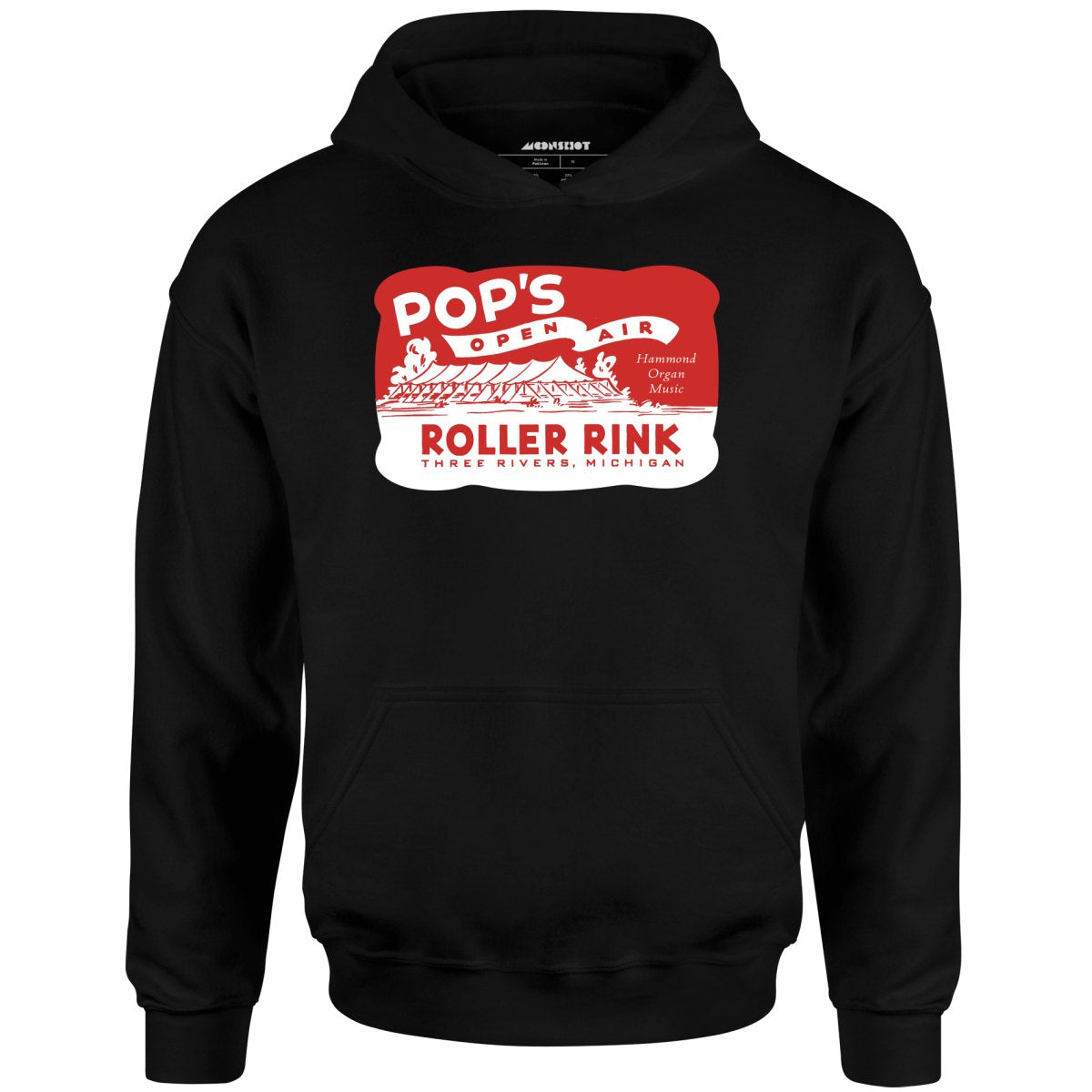 Pop's - Three Rivers, MI - Vintage Roller Rink - Unisex Hoodie