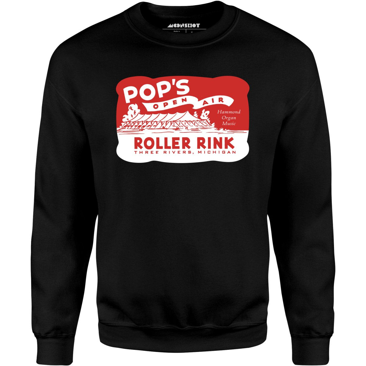 Pop's - Three Rivers, MI - Vintage Roller Rink - Unisex Sweatshirt
