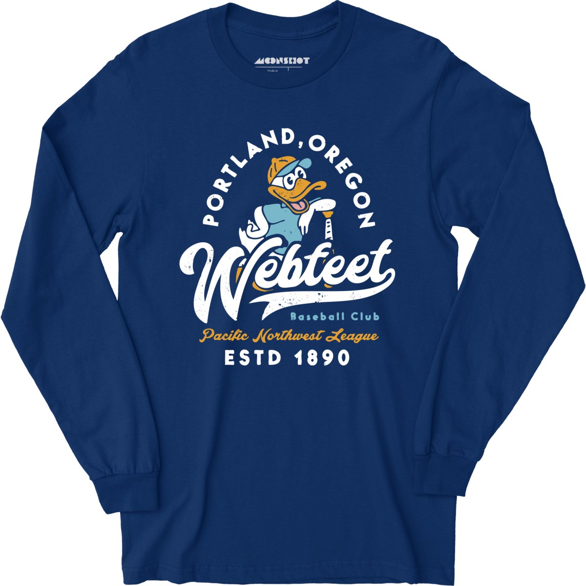 Portland Webfeet - Oregon - Vintage Defunct Baseball Teams - Long Sleeve T-Shirt