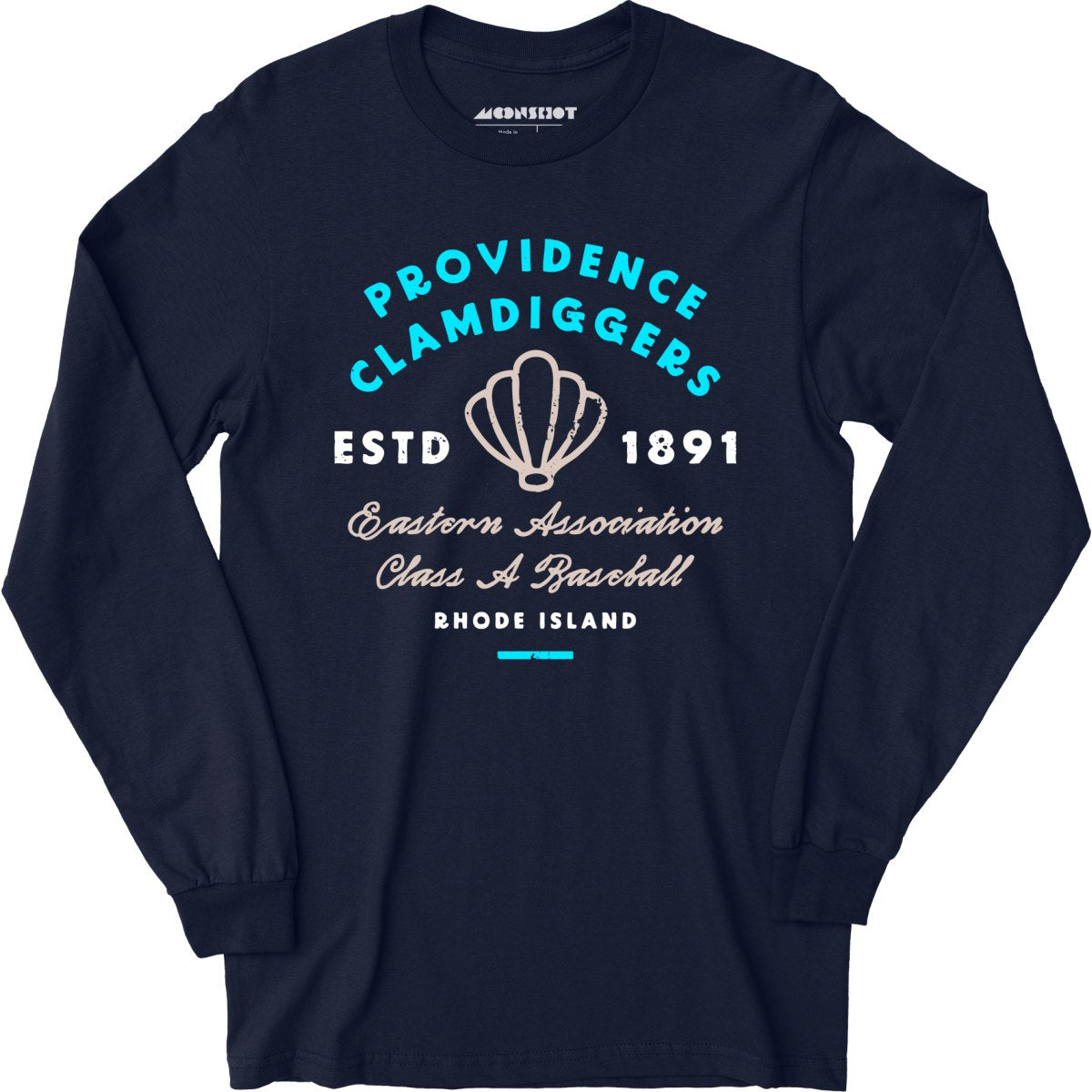 Providence Clamdiggers - Rhode Island - Vintage Defunct Baseball Teams - Long Sleeve T-Shirt