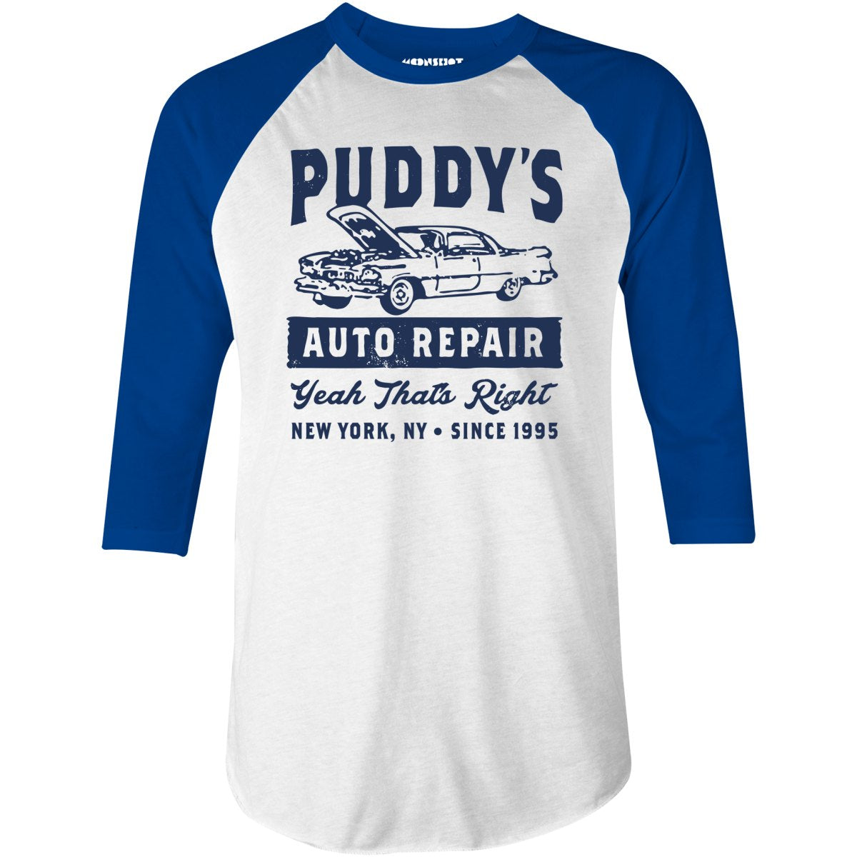 Puddy's Auto Repair - 3/4 Sleeve Raglan T-Shirt