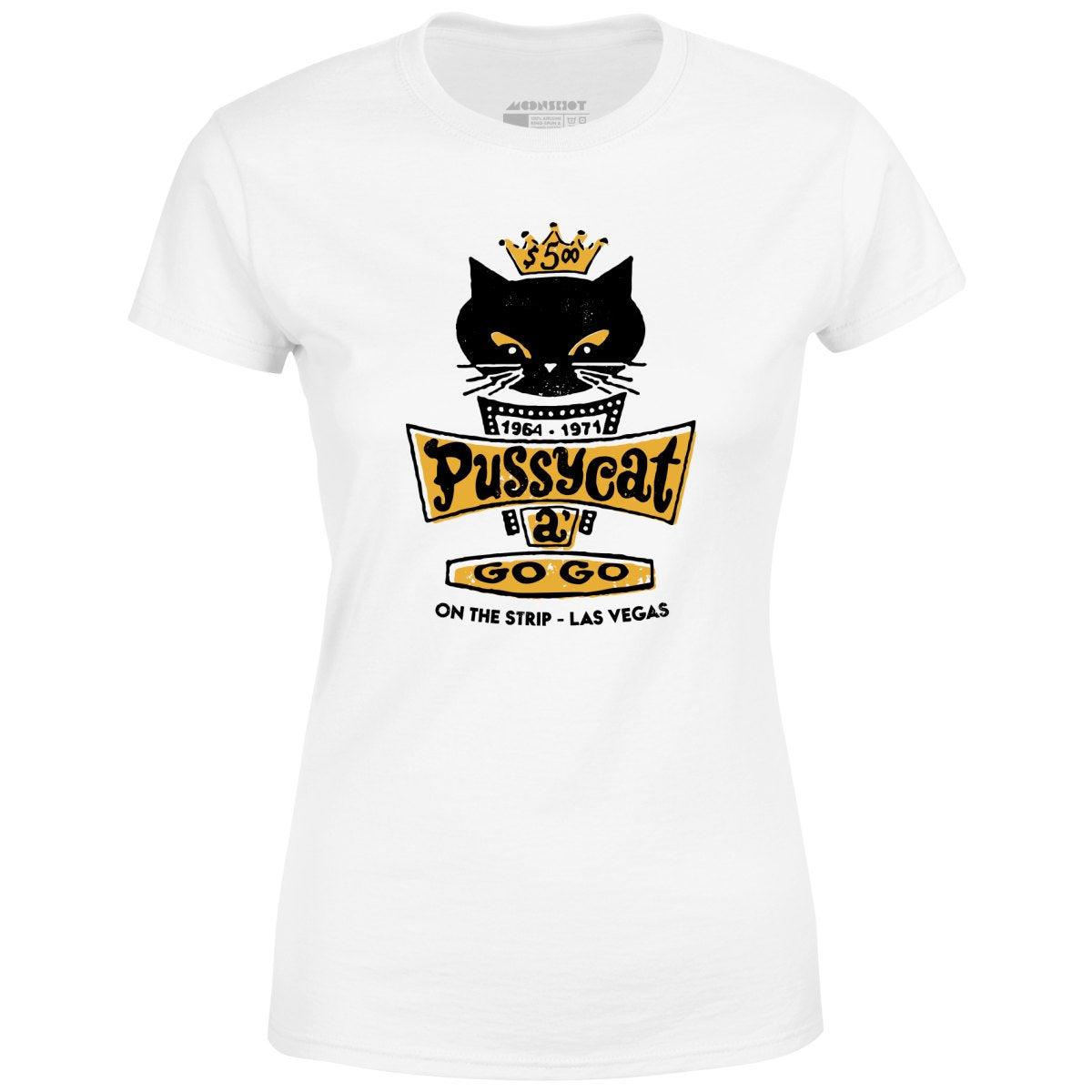 Pussycat A Go Go Sign - Vintage Las Vegas - Women's T-Shirt