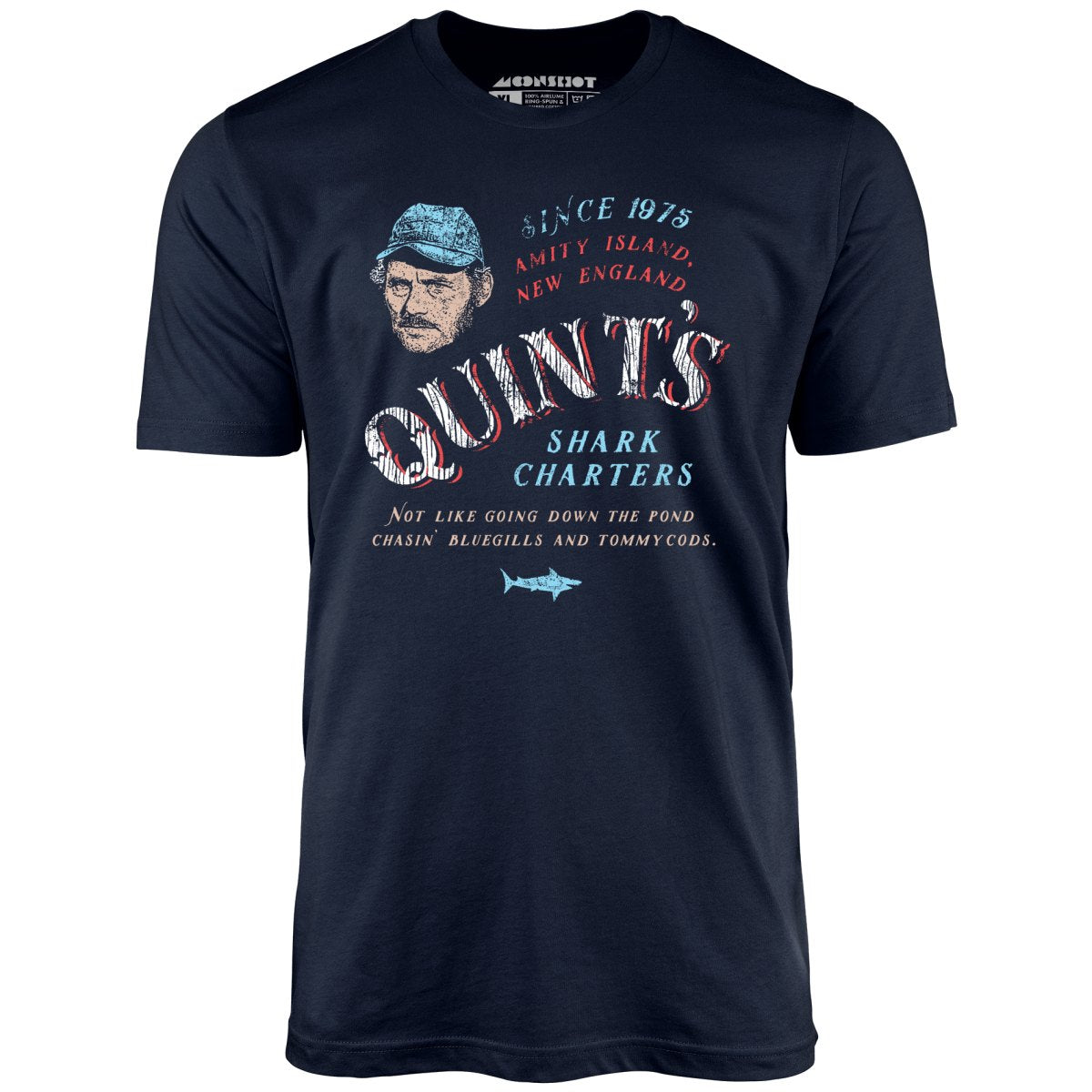 Quint's Shark Charters - unisex T-Shirt Midnight Navy / M