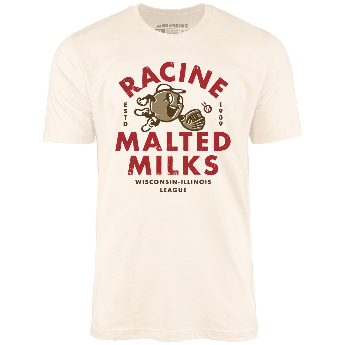 Racine Malted Milks- Wisconsin - Vintage Defunct Baseball Teams - Unisex T-Shirt