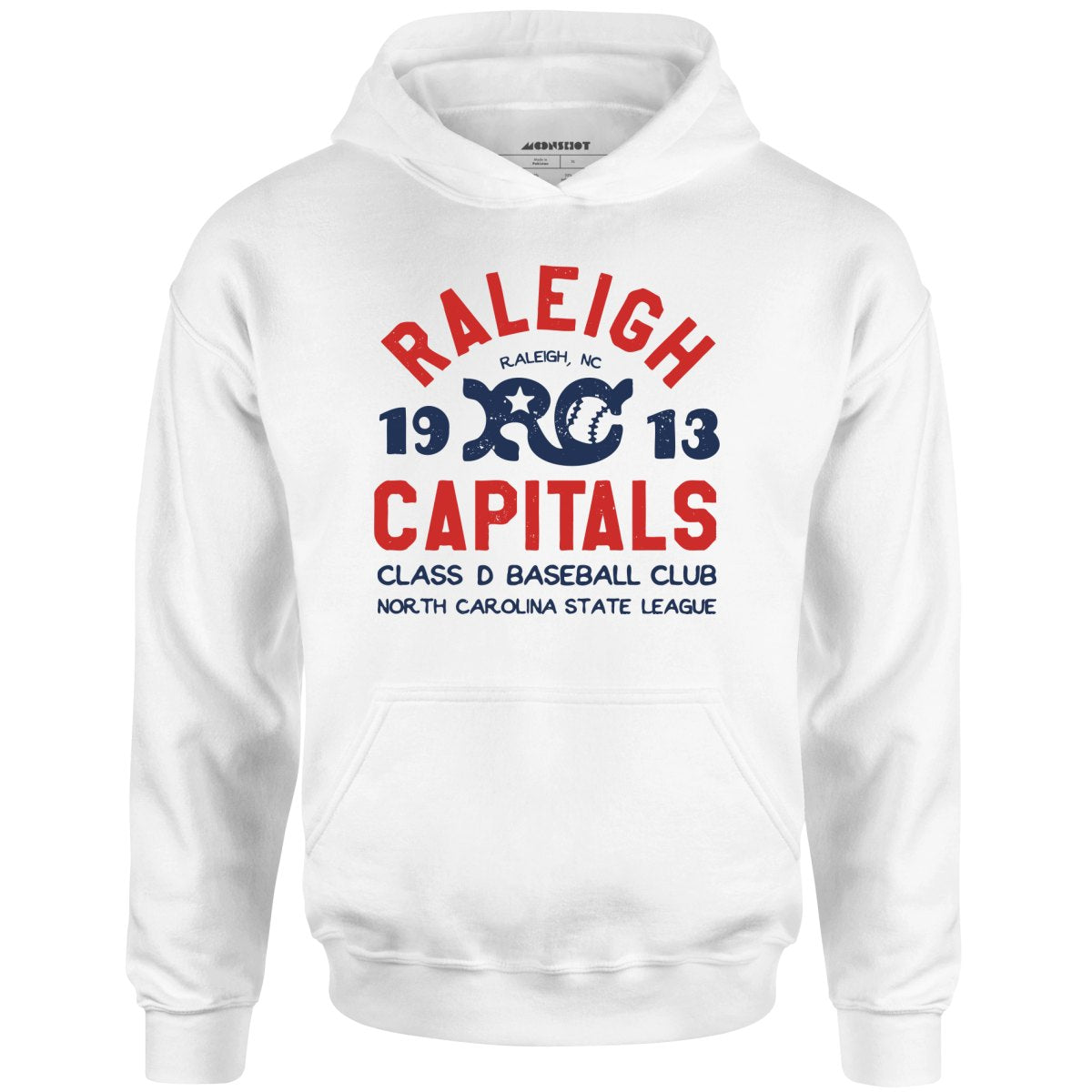 Raleigh Capitals - North Carolina - Vintage Defunct Baseball Teams - Unisex Hoodie