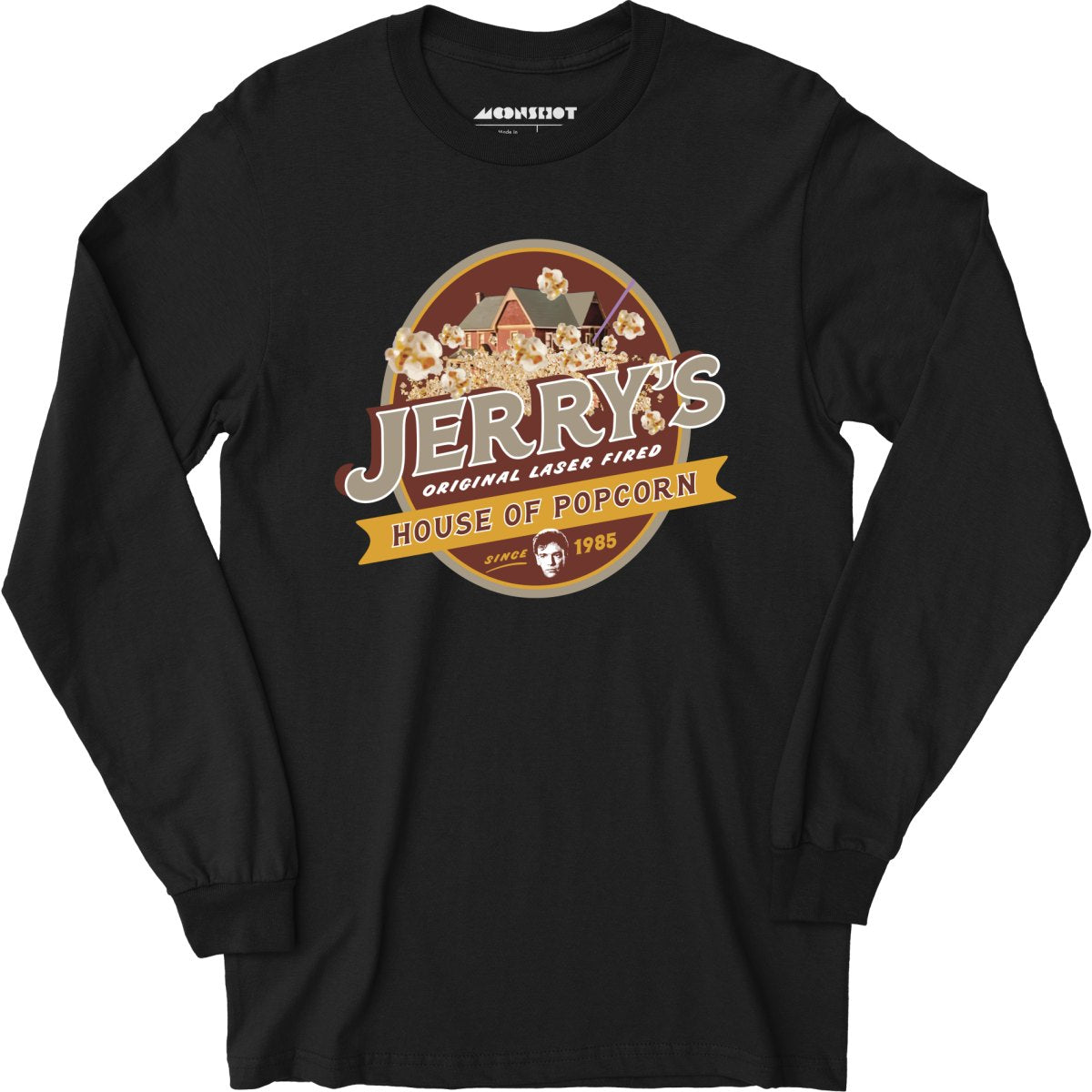 Real Genius - Jerry's House of Popcorn - Long Sleeve T-Shirt