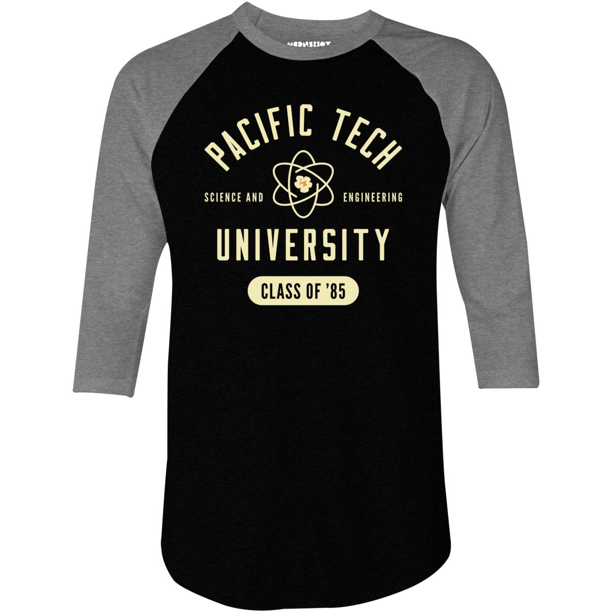 Real Genius - Pacific Tech University - 3/4 Sleeve Raglan T-Shirt