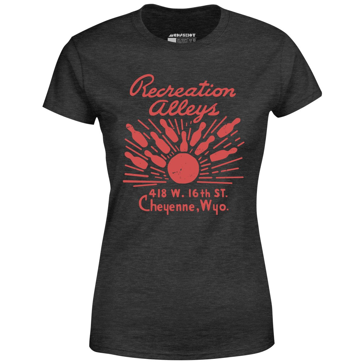 Recreation Alleys - Cheyenne, WY - Vintage Bowling Alley - Women's T-Shirt