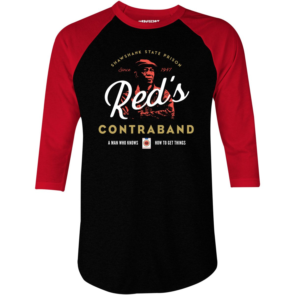 Red's Contraband - 3/4 Sleeve Raglan T-Shirt