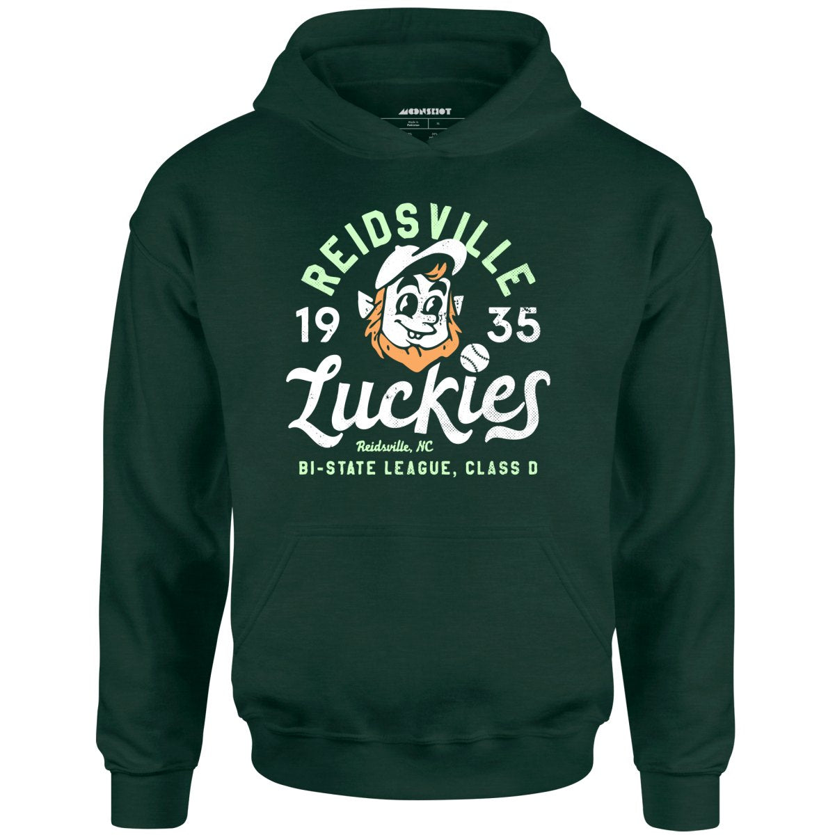 Reidsville Luckies North Carolina Vintage Defunct Baseball Teams Unisex Hoodie m00nshot