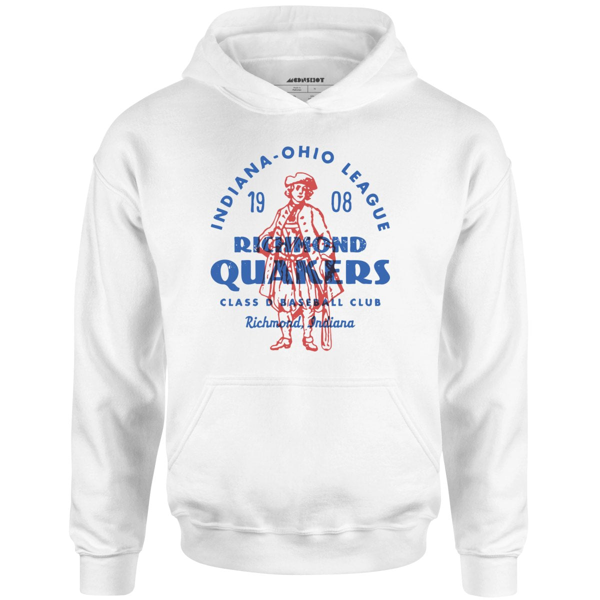 Richmond Quakers - Indiana - Vintage Defunct Baseball Teams - Unisex Hoodie