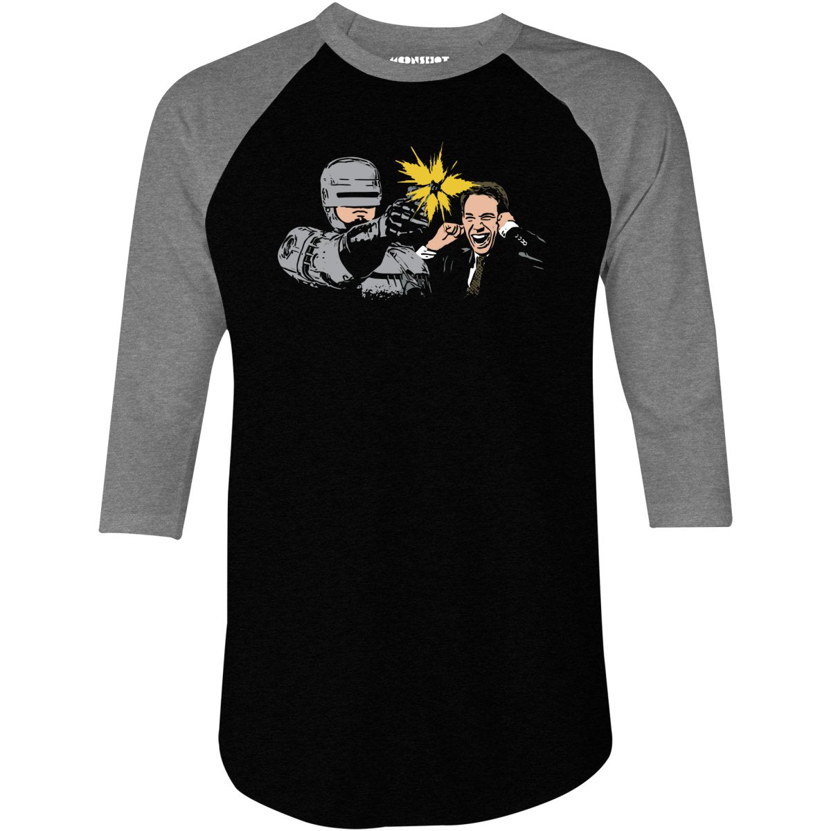 Robocop & Bob Morton - 3/4 Sleeve Raglan T-Shirt
