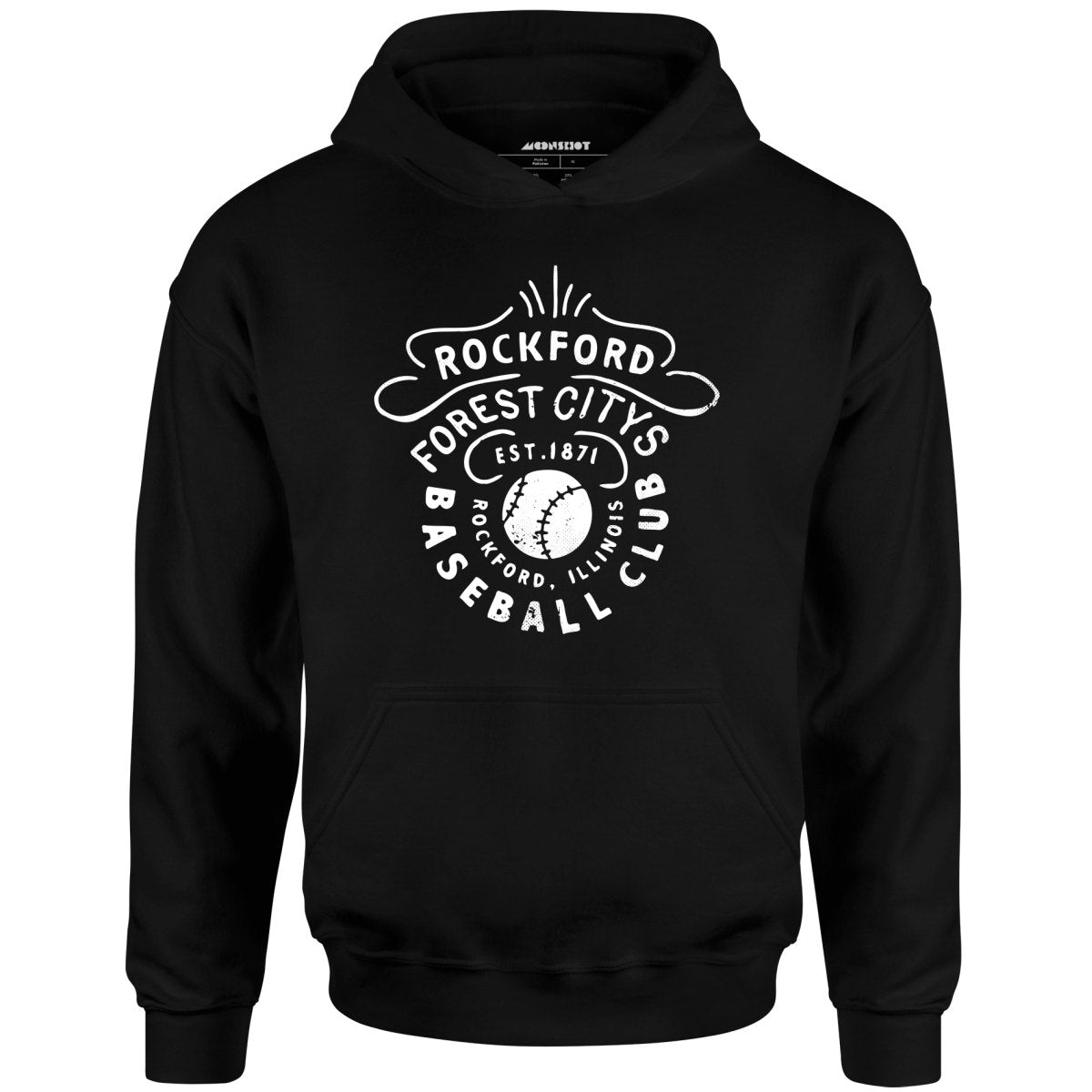 Rockford Forest Citys - Illinois - Vintage Defunct Baseball Teams - Unisex Hoodie