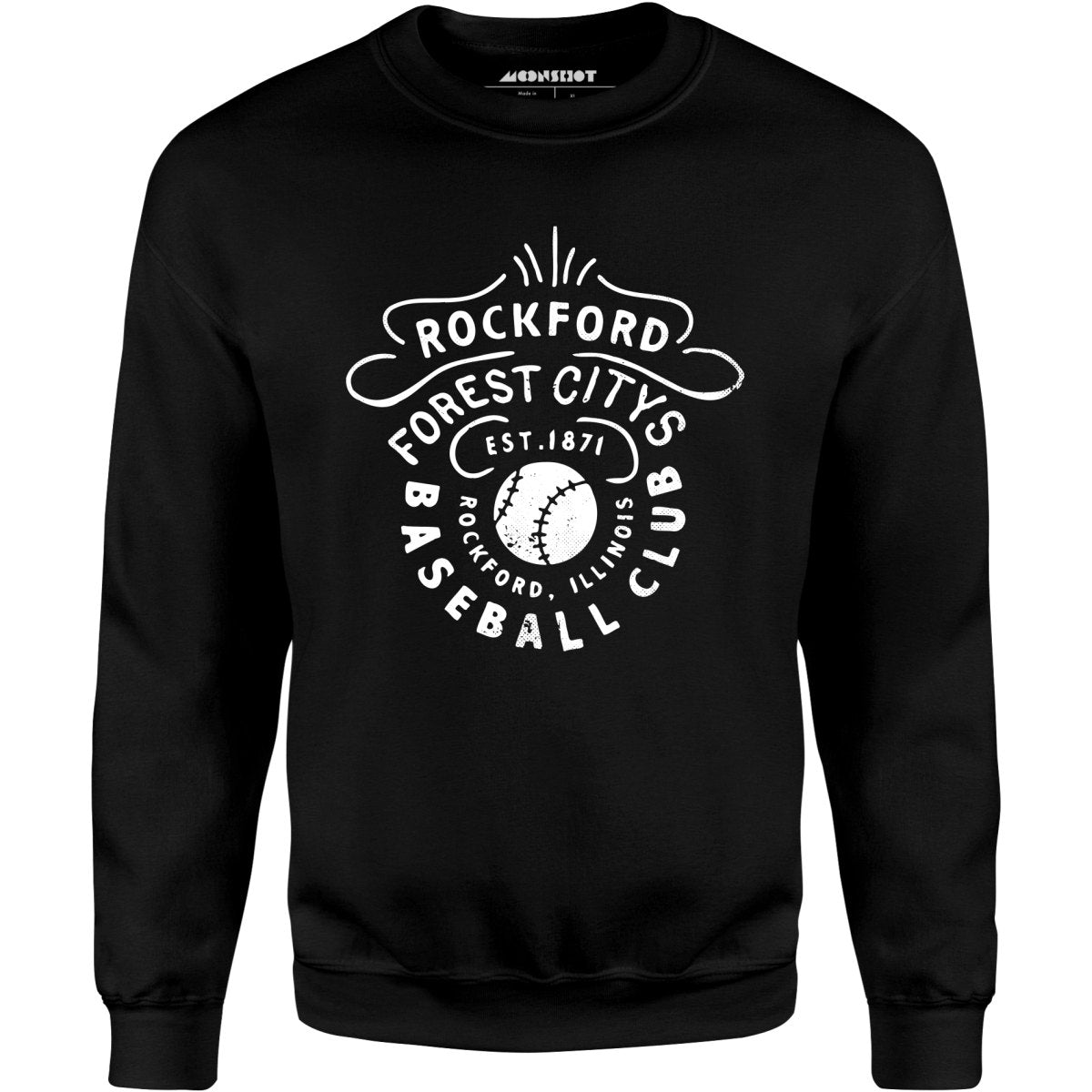 Rockford Forest Citys - Illinois - Vintage Defunct Baseball Teams - Unisex Sweatshirt