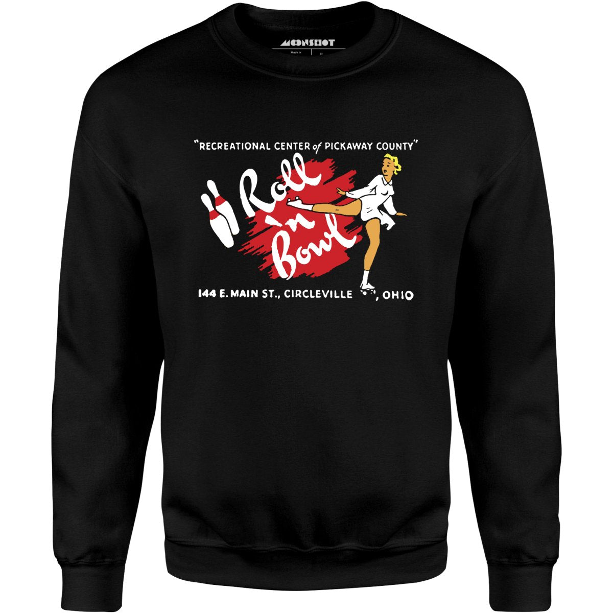 Roll 'n Bowl - Circleville, OH - Vintage Bowling Alley - Unisex Sweatshirt