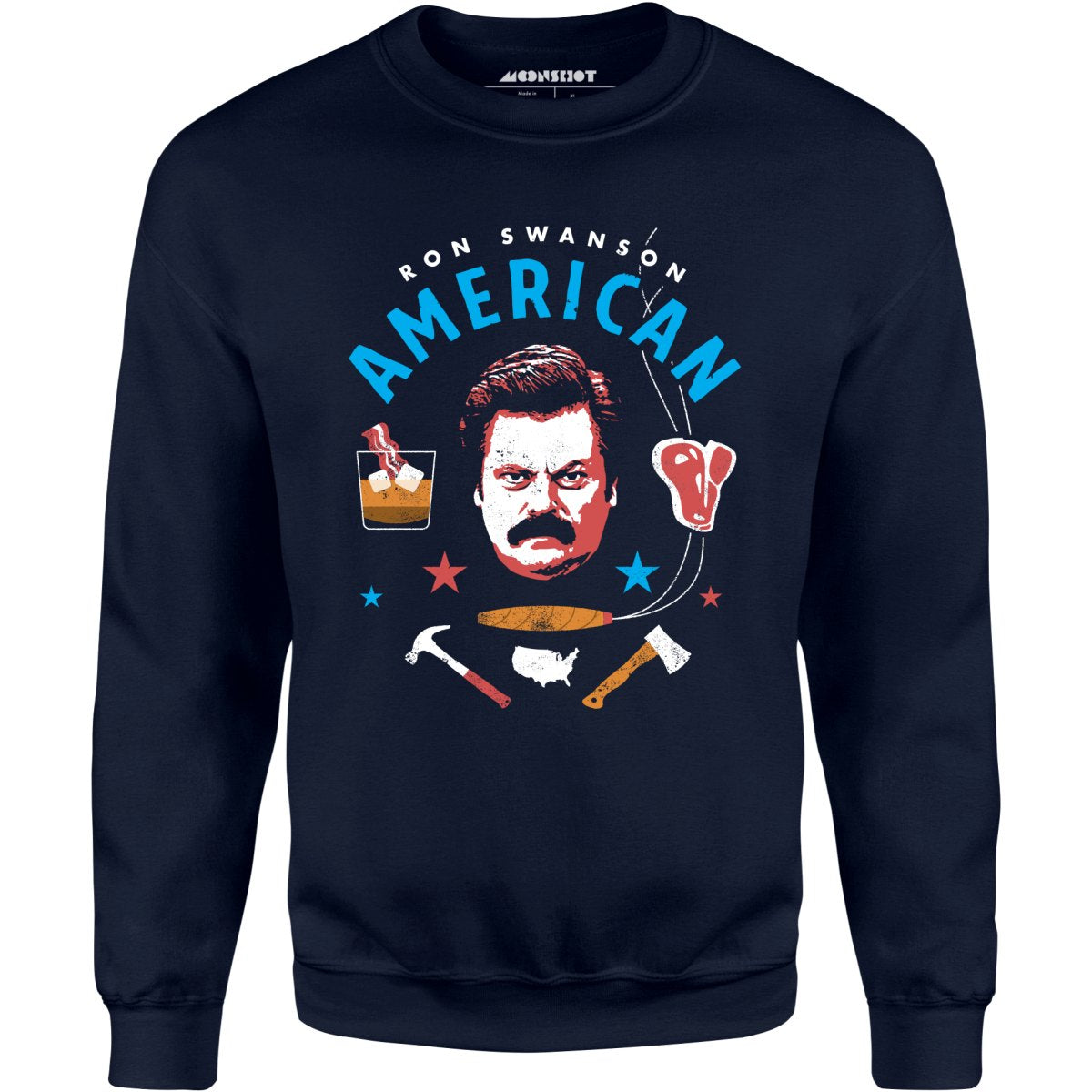 Ron Swanson American - Unisex Sweatshirt