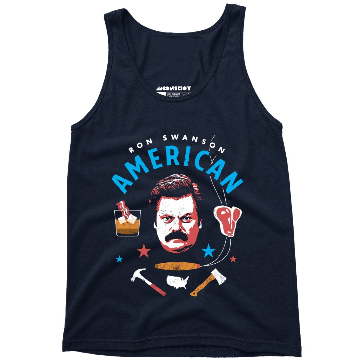 Ron Swanson American - Unisex Tank Top