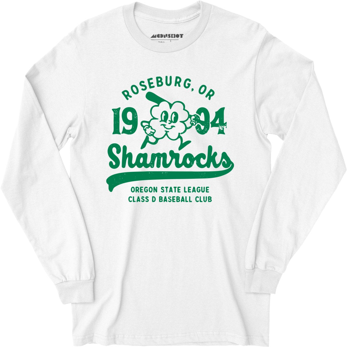 Roseburg Shamrocks - Oregon - Vintage Defunct Baseball Teams - Long Sleeve T-Shirt