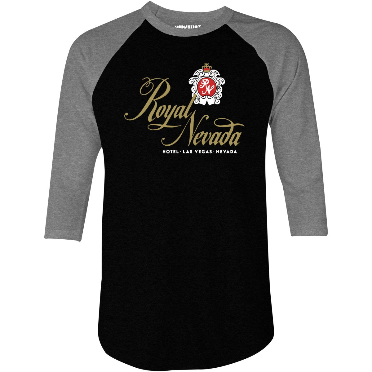Royal Nevada Hotel & Casino - Vintage Las Vegas - 3/4 Sleeve Raglan T-Shirt