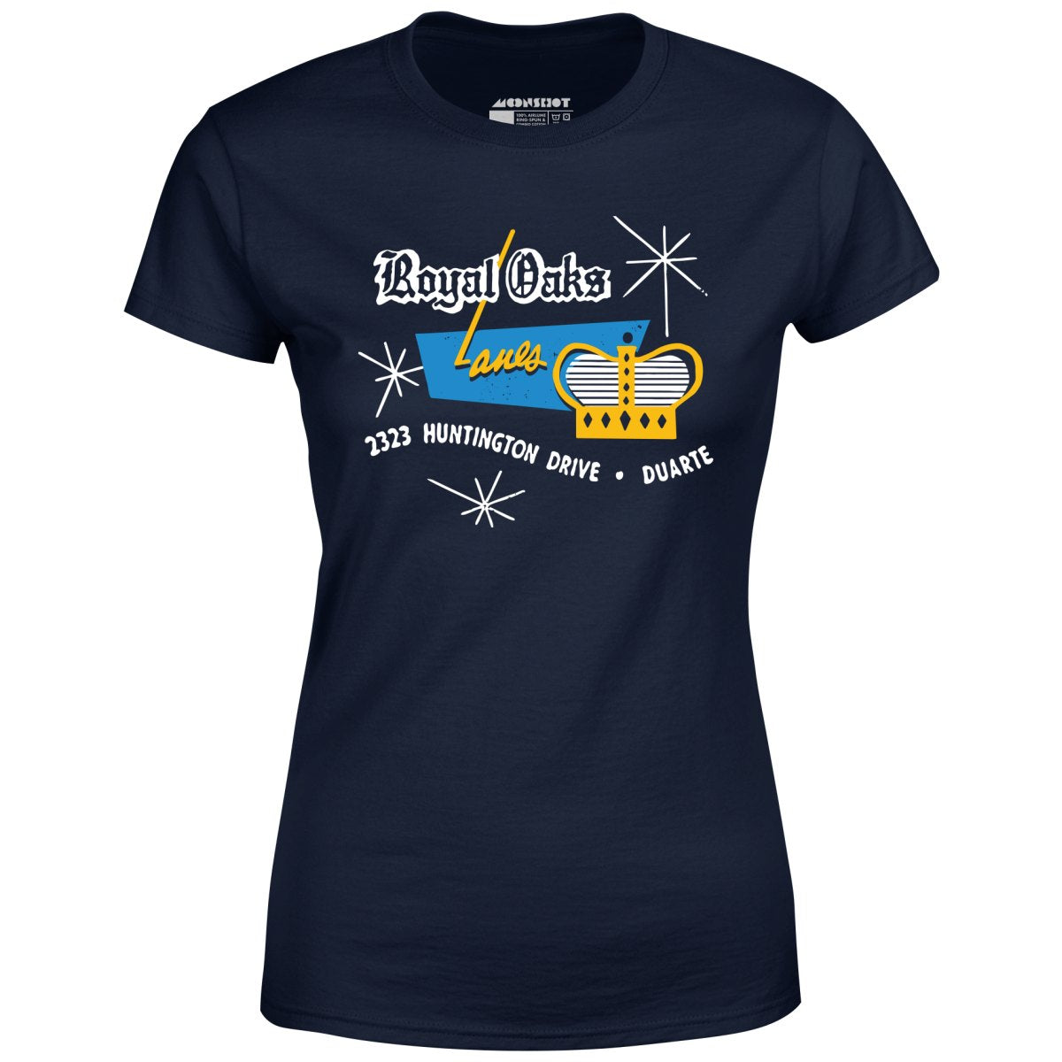 Royal Oaks Lanes - Duarte, CA - Vintage Bowling Alley - Women's T-Shirt