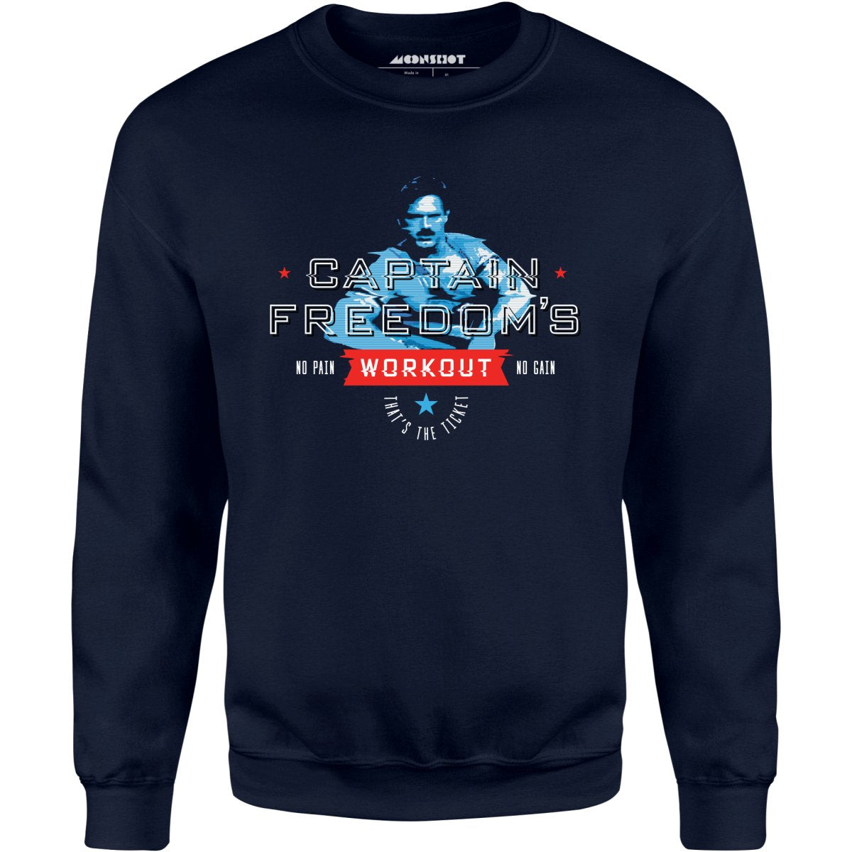 Running Man - Captain Freedom's Workout - Unisex Sweatshirt
