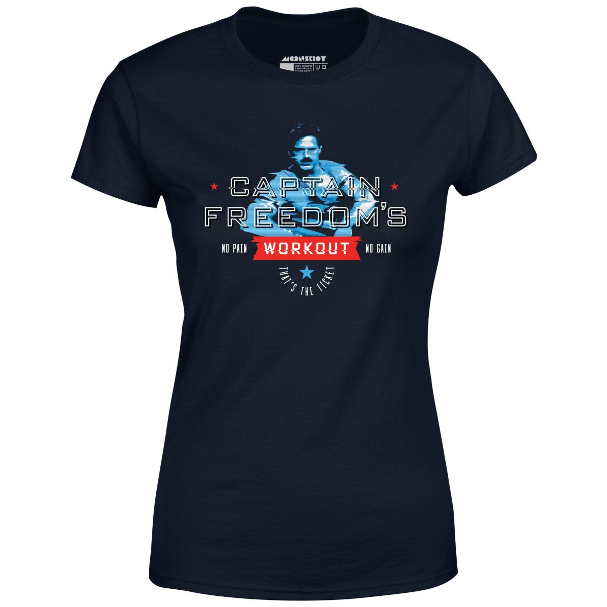 Running Man - Captain Freedom's Workout - Women's T-Shirt