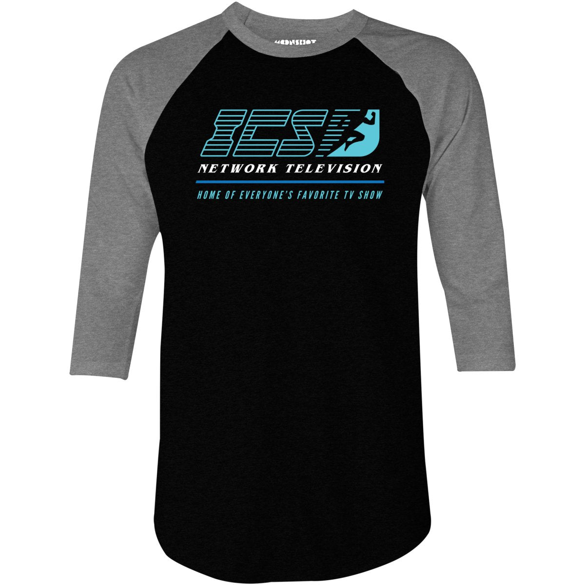 Running Man - ICS Network Television - 3/4 Sleeve Raglan T-Shirt