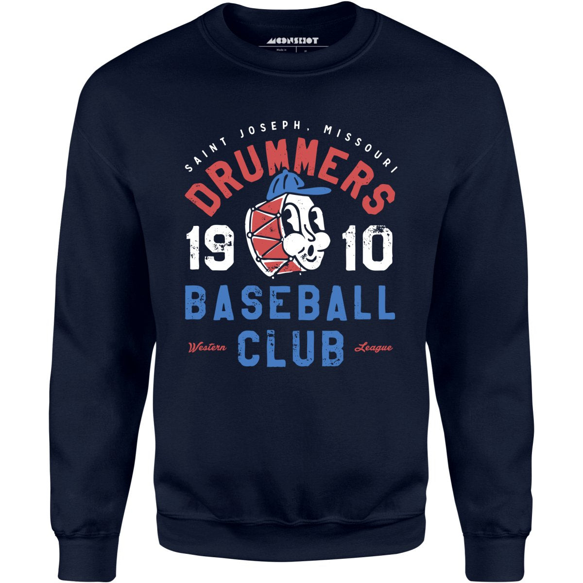 Saint Joseph Drummers - Missouri - Vintage Defunct Baseball Teams - Unisex Sweatshirt