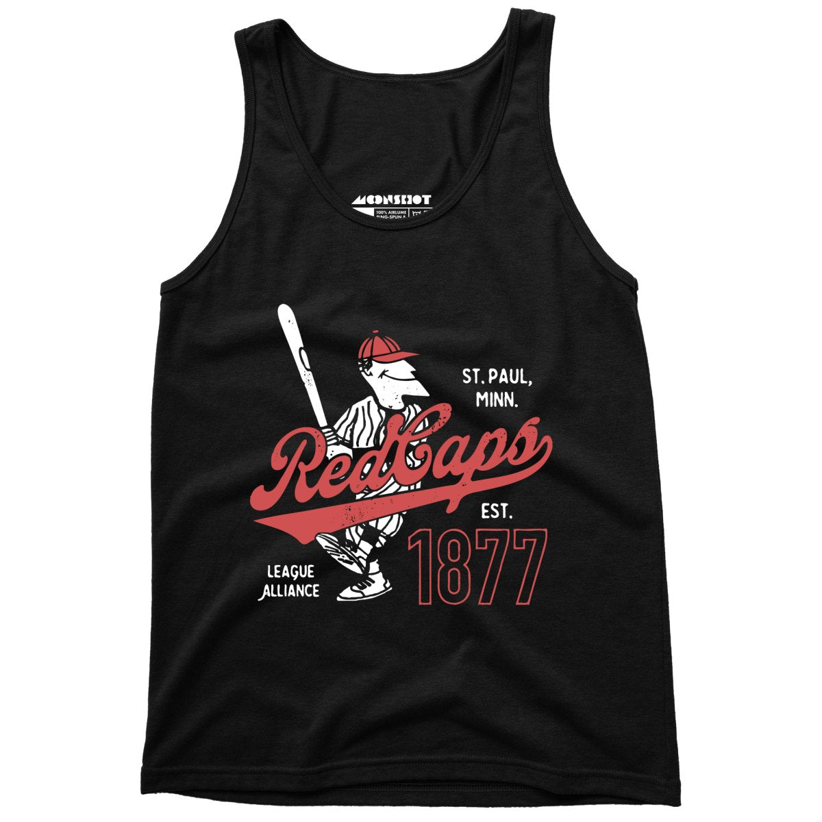 Saint Paul Red Caps - Minnesota - Vintage Defunct Baseball Teams - Unisex Tank Top