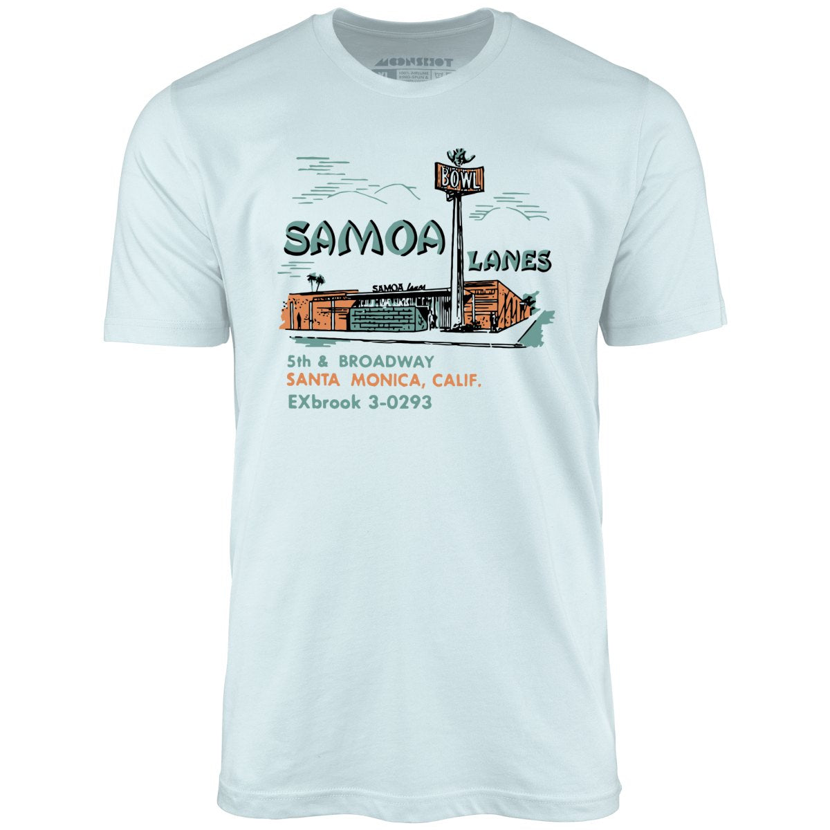 Samoa Lanes - Santa Monica, CA - Vintage Bowling Alley - Unisex T-Shirt