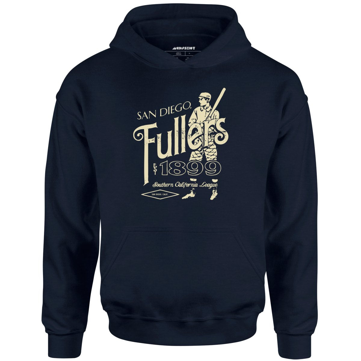 San Diego Fullers - California - Vintage Defunct Baseball Teams - Unisex Hoodie