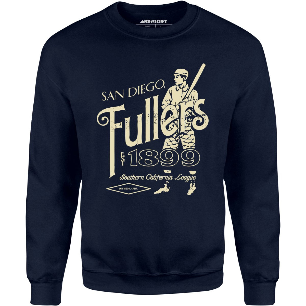 San Diego Fullers - California - Vintage Defunct Baseball Teams - Unisex Sweatshirt