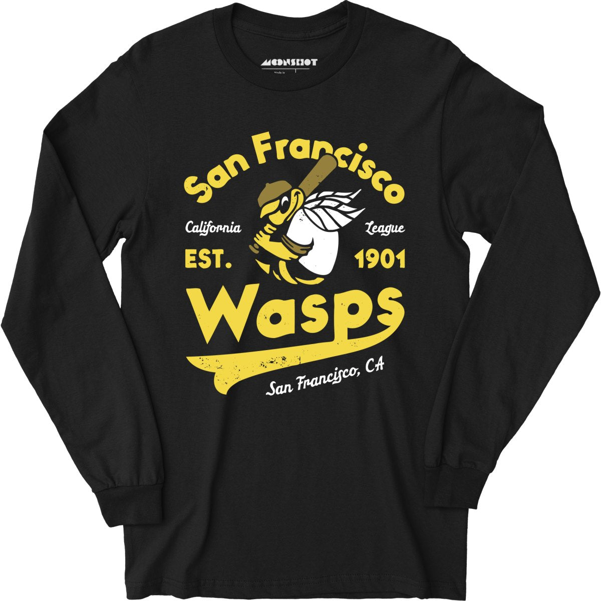 San Francisco Wasps - California - Vintage Defunct Baseball Teams - Long Sleeve T-Shirt
