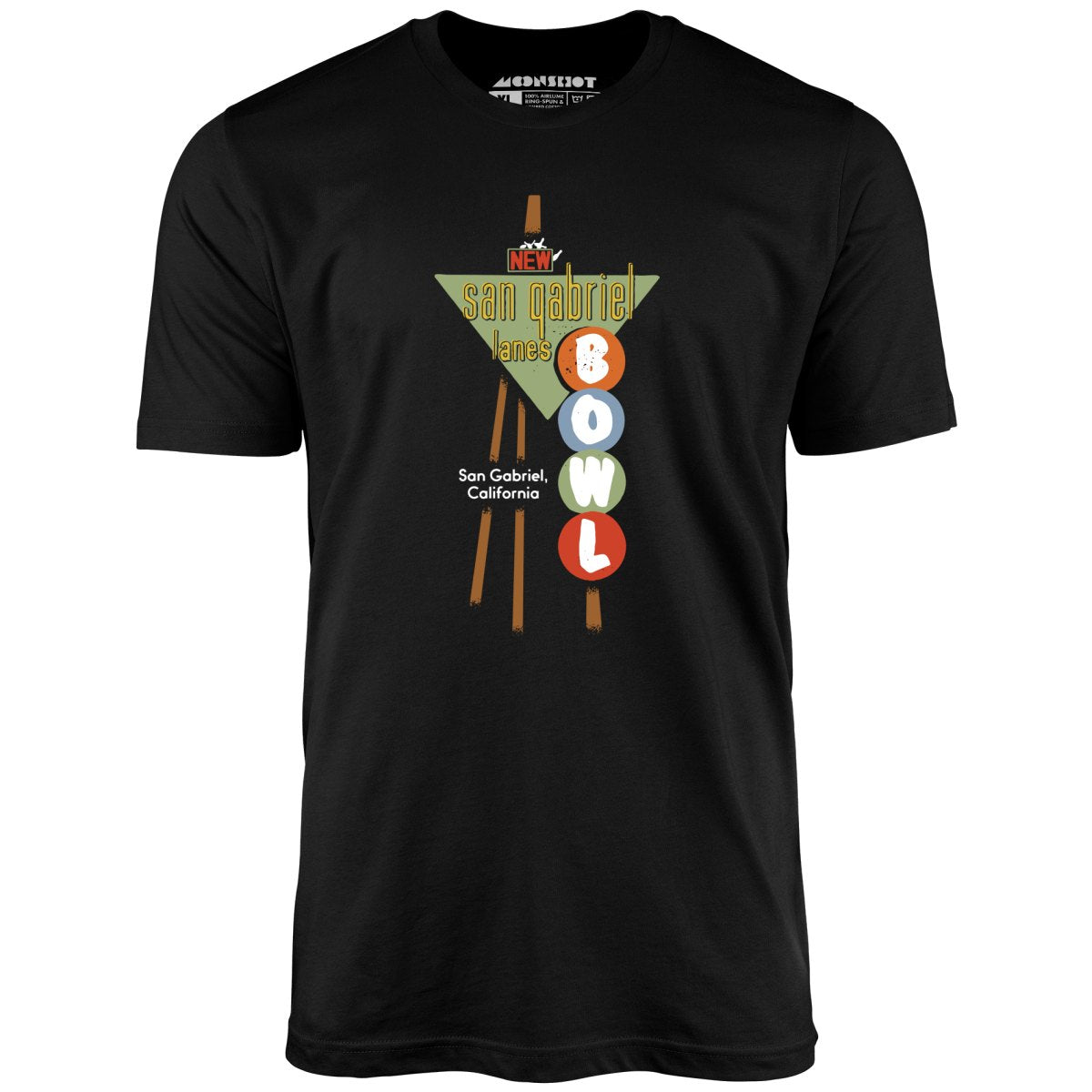 San Gabriel Lanes - San Gabriel, CA - Vintage Bowling Alley - Unisex T-Shirt