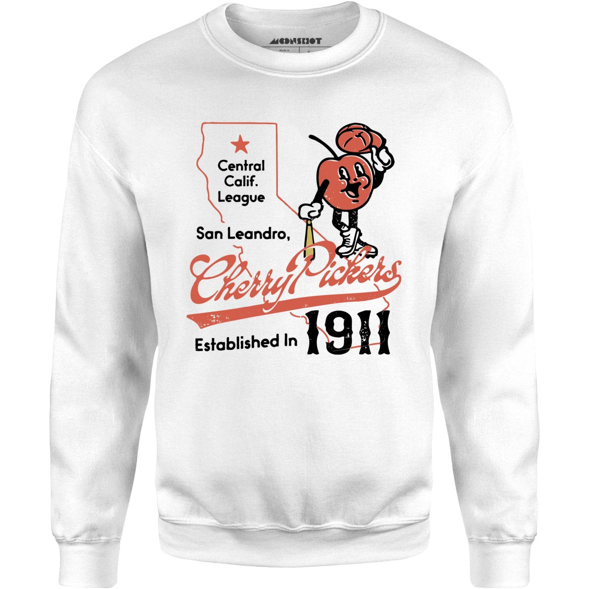 San Leandro Cherry Pickers - California - Vintage Defunct Baseball Teams - Unisex Sweatshirt