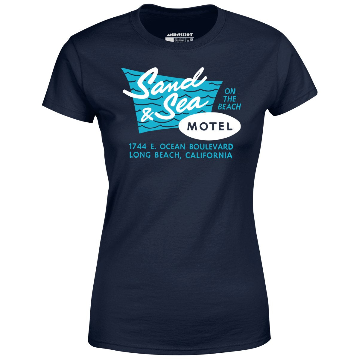 Sand & Sea Motel - Long Beach, CA - Vintage Motel - Women's T-Shirt