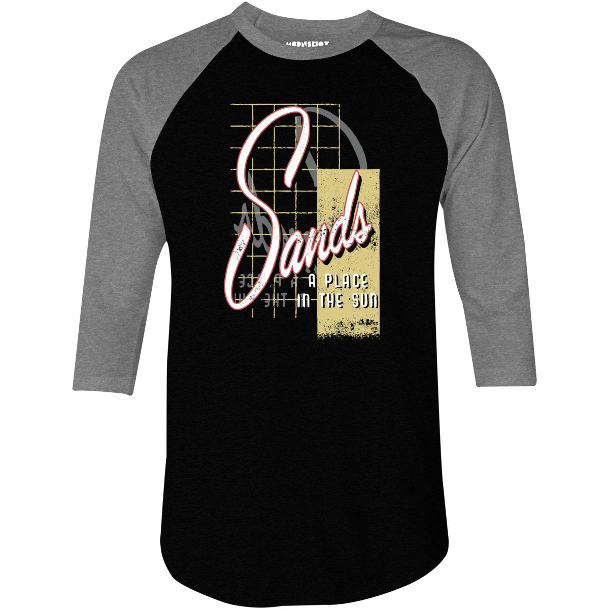 Sands Hotel & Casino - Vintage Las Vegas - 3/4 Sleeve Raglan T-Shirt