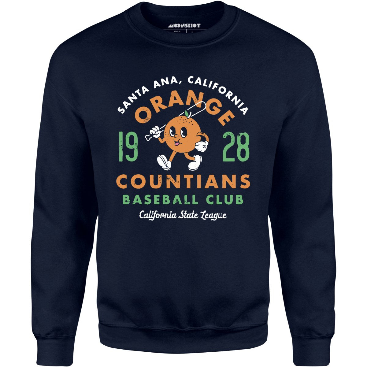 Santa Ana Orange Countians - California - Vintage Defunct Baseball Teams - Unisex Sweatshirt