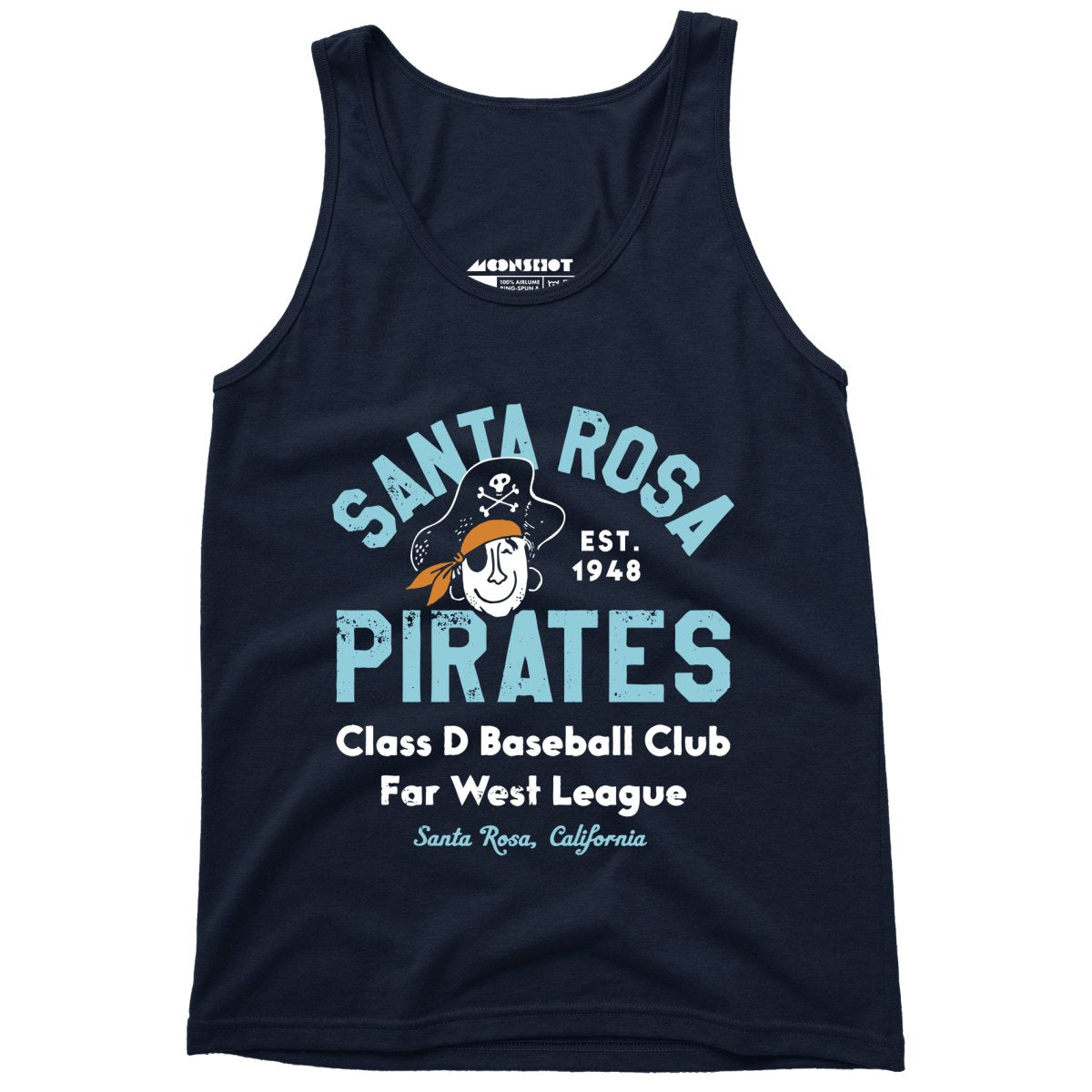 Santa Rosa Pirates - California - Vintage Defunct Baseball Teams - Unisex Tank Top